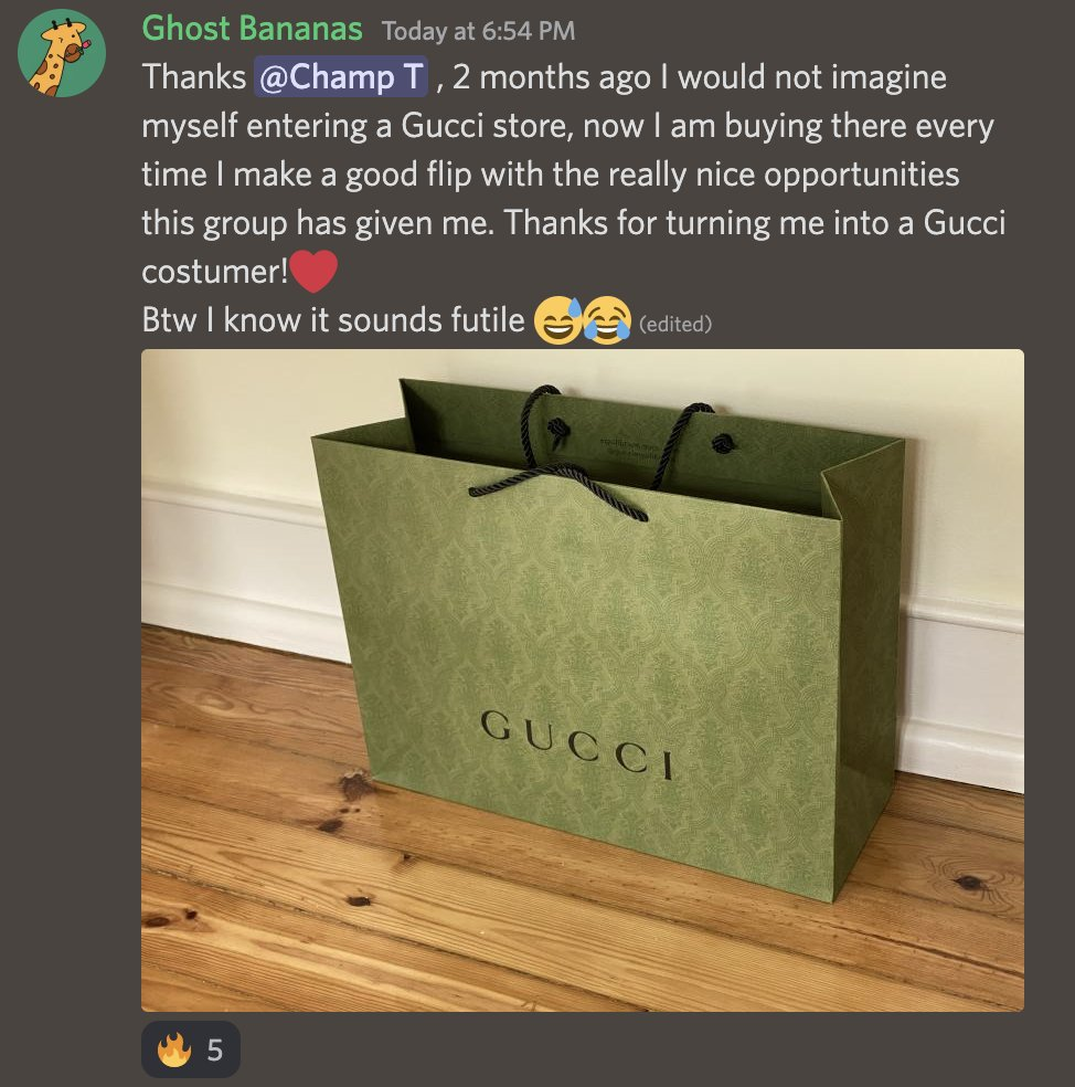 bought a gucci bag